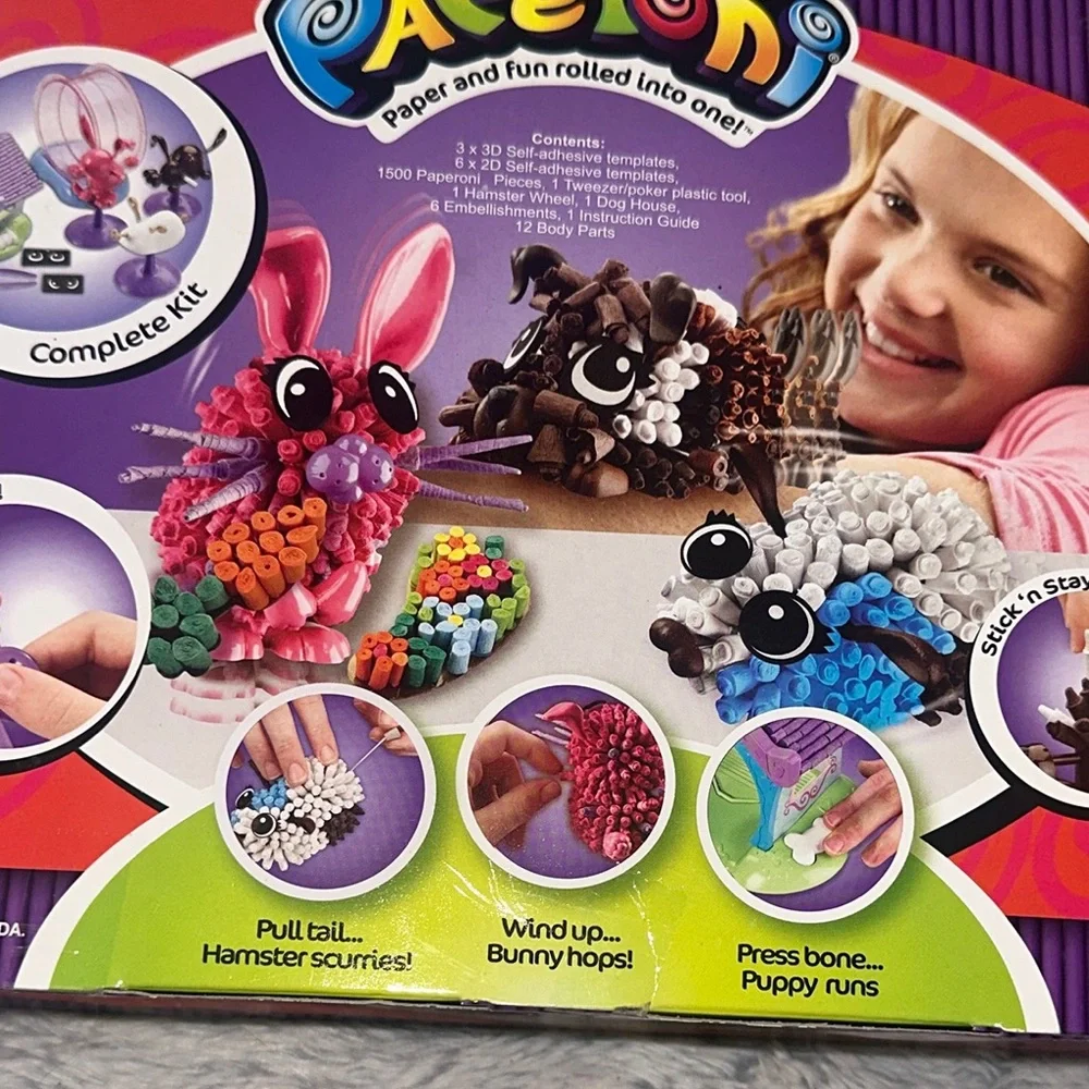 PAPERONI Deluxe Studio Building Set Craft Magic Movin’ Pets Refill Carrying Case